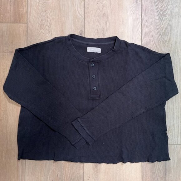Everlane Henley Waffle Tee - Picture 1 of 6